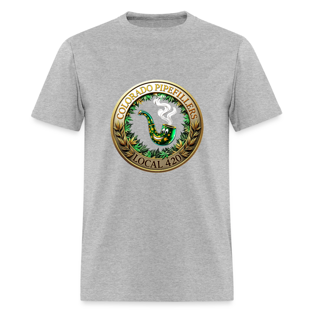 COLORADO PIPEFILLERS LOCAL 420  Men's T-Shirt - heather gray