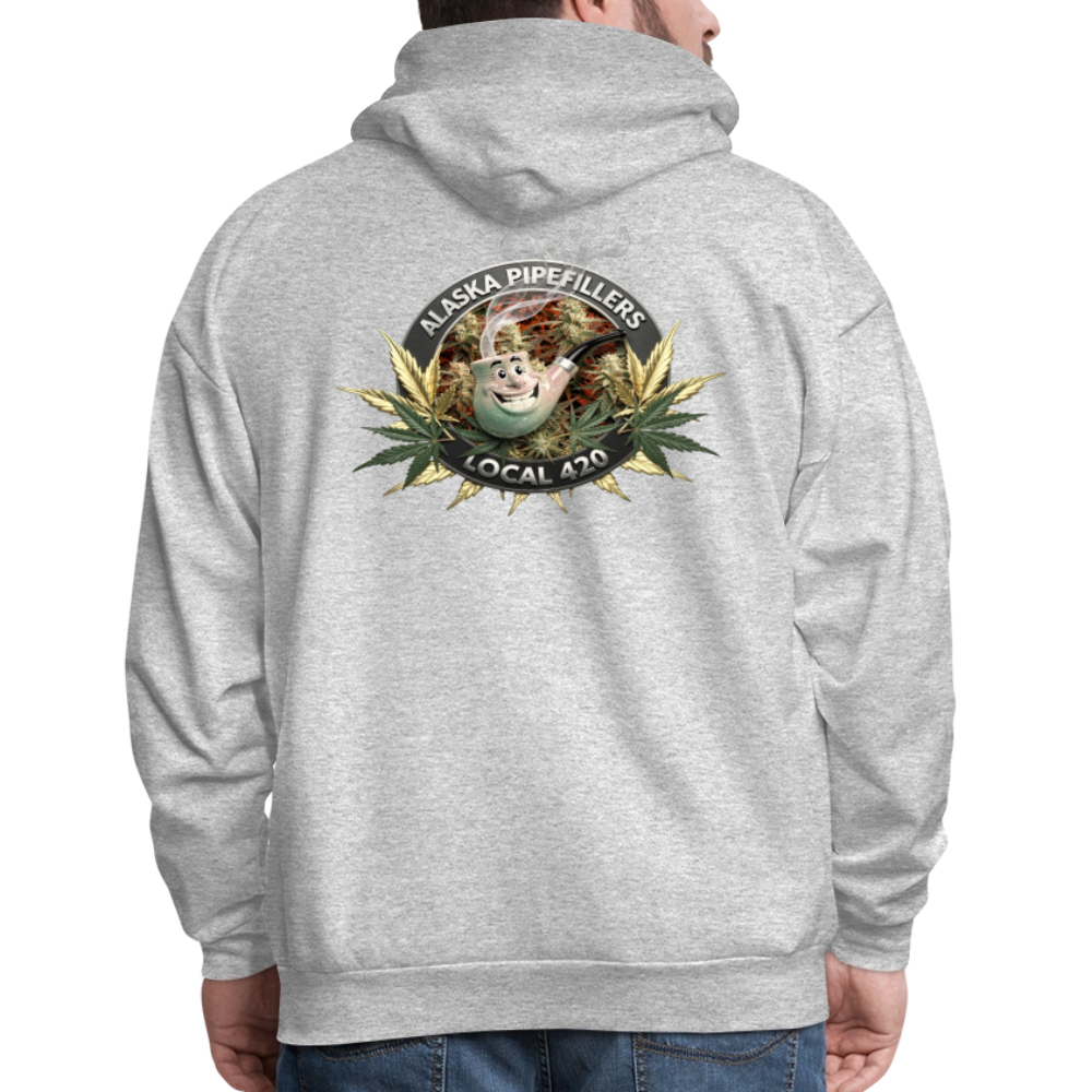 ALASKA  PIPEFILLERS LOCAL 420 F/B DESIGN Men's Hoodie - heather gray