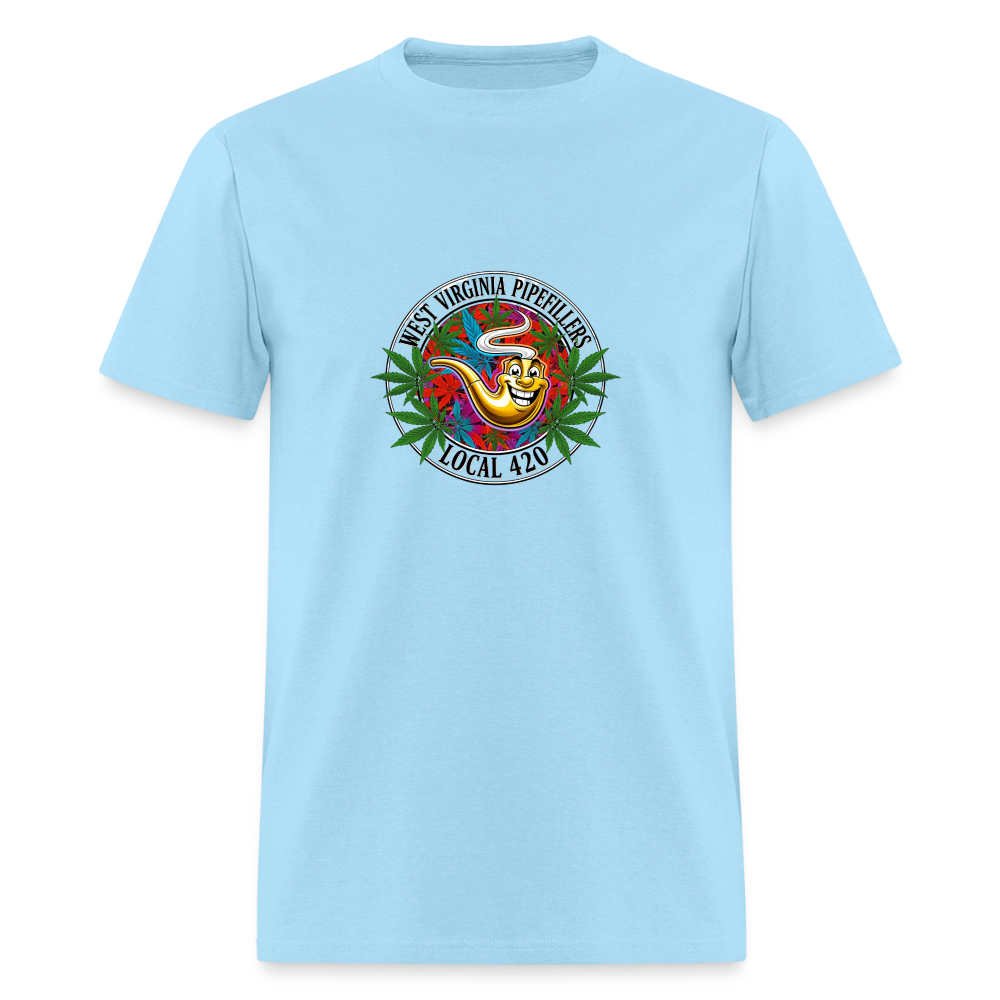 WEST VIRGINIA PIPEFILLERS LOCAL 420 Men's T-Shirt - powder blue