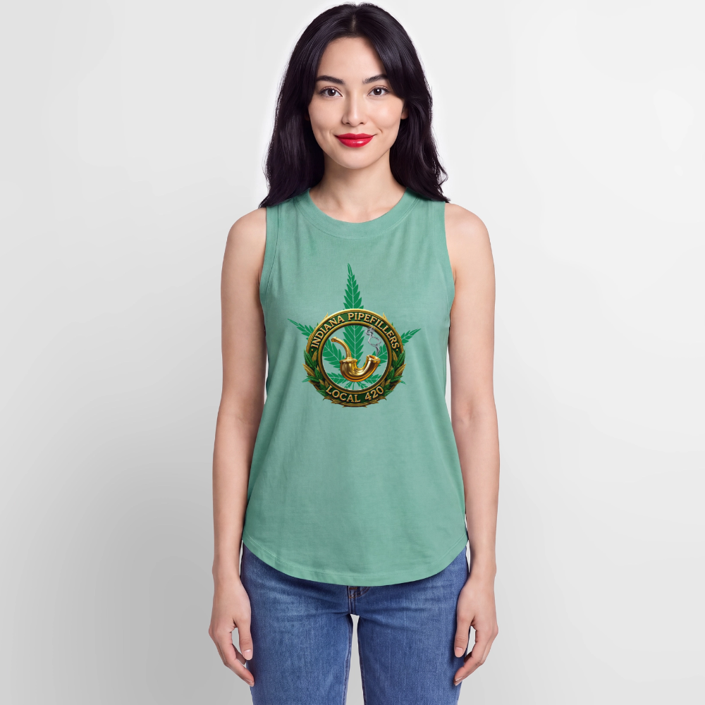 INDIANA PIPEFILLERS LOCAL 420 Women's Relaxed Tank Top - saltwater