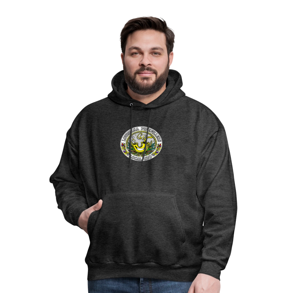 LOUISIANA PIPEFILLERS LOCAL 420 Men's Hoodie - charcoal grey