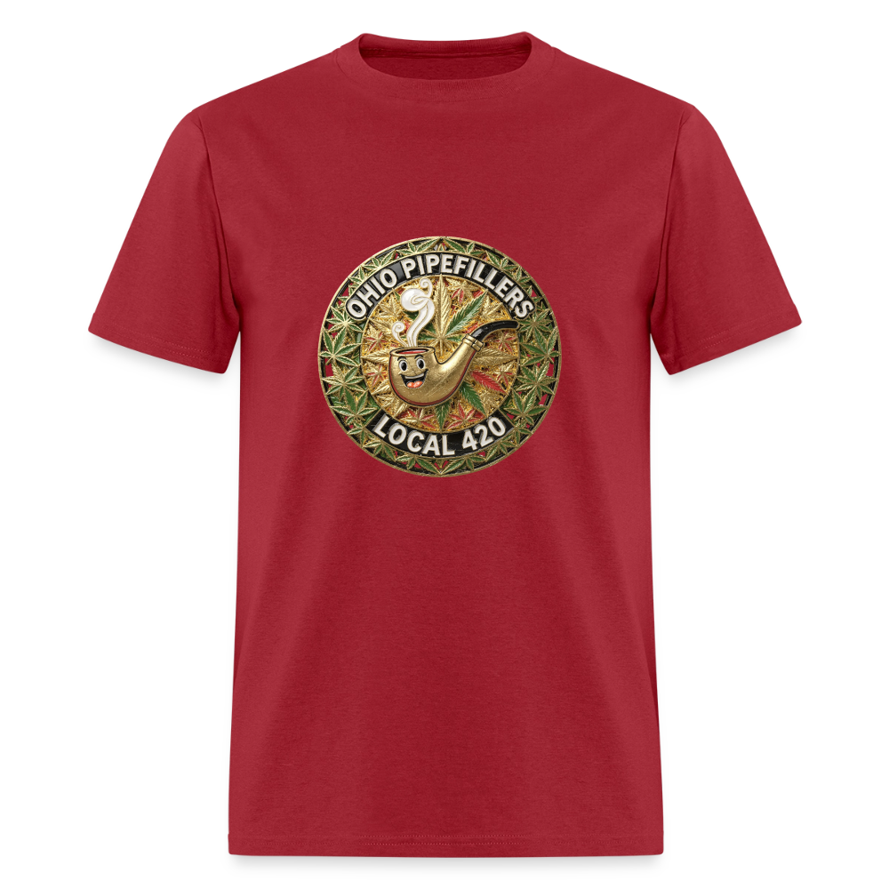 OHIO PIPEFILLERS LOCAL 420  Men's T-Shirt - true red