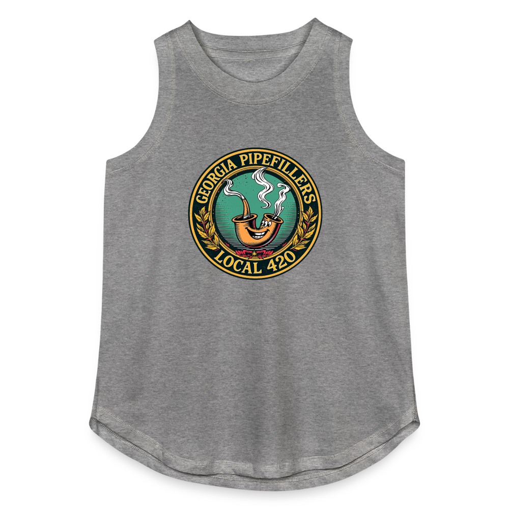 GEORGIA PIPEFILLERS LOCAL 420 Women's Relaxed Tank Top - granite heather 