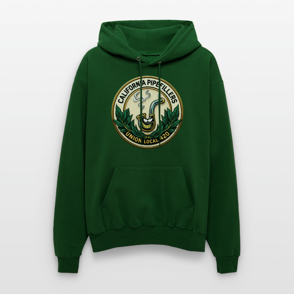 CALIFORNIA PIPEFILLERS UNION LOCAL 420 F/B EMBLEM Men's Hoodie - forest green