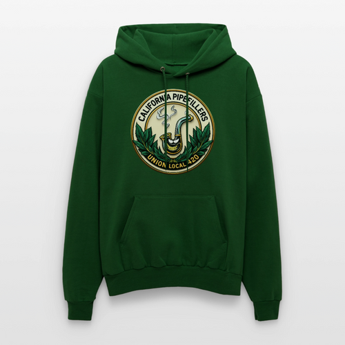 CALIFORNIA PIPEFILLERS UNION LOCAL 420 F/B EMBLEM Men's Hoodie - forest green