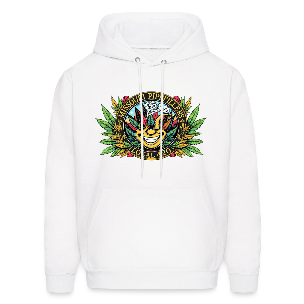 MISSOURI PIPEFILLERS LOCAL 420  F/B DESIGNS Men's Hoodie - white