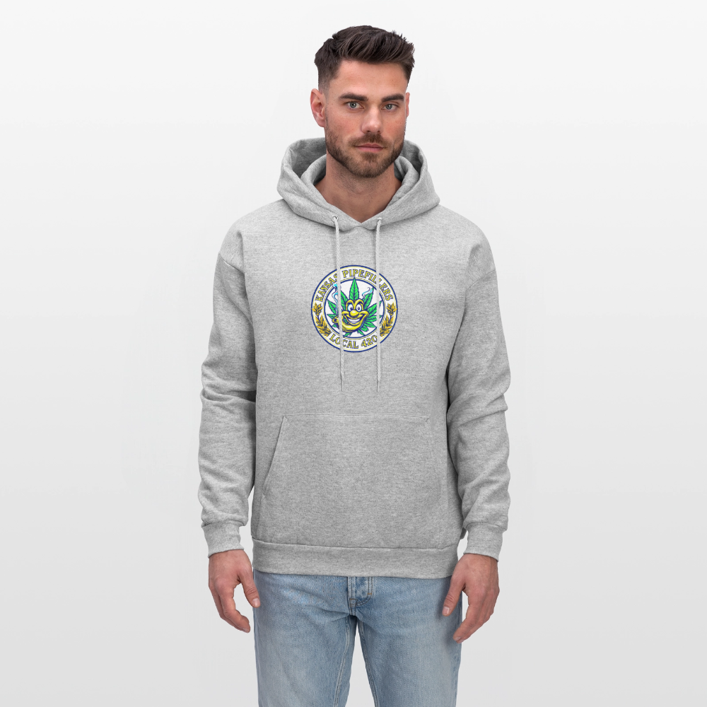 KANSAS PIPEFILLERS LOCAL 420 Men's Hoodie - heather gray