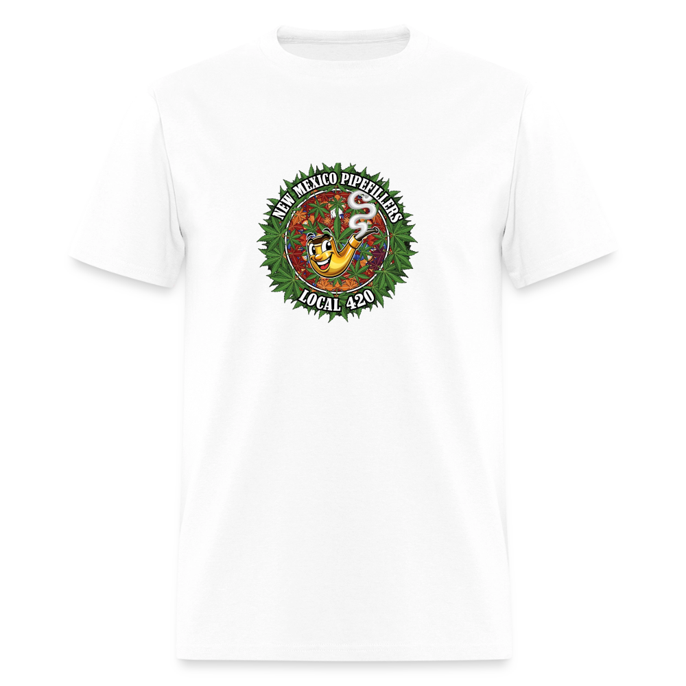 NEW MEXICO PIPEFILLERS LOCAL 420 MEN'S T-Shirt - white