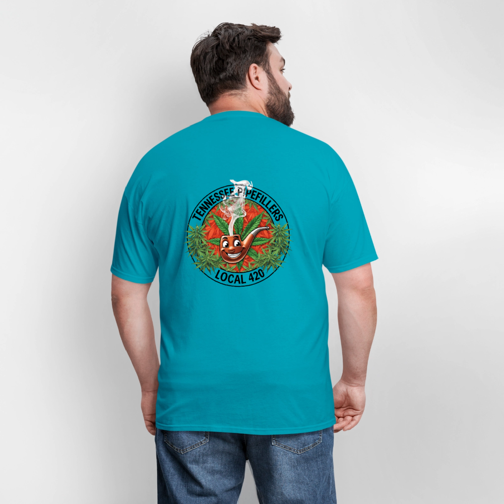 TENNESSEE PIPEFILLERS LOCAL 420 Men's T-Shirt - turquoise