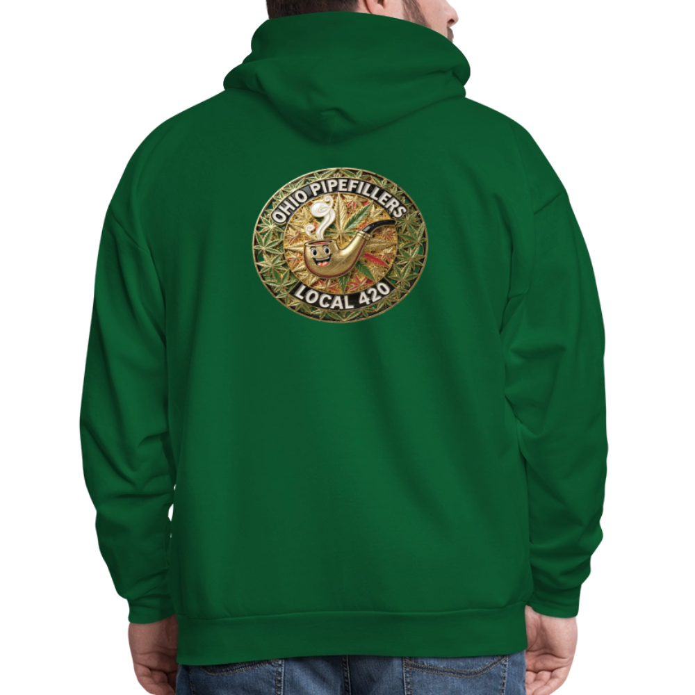OHIO PIPEFILLERS LOCAL 420  F/B DESIGNS Men's Hoodie - forest green
