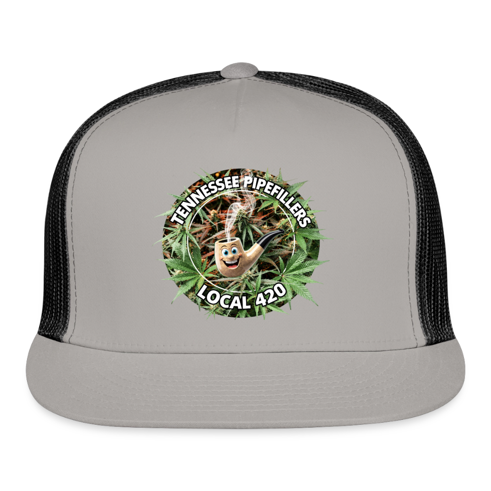 TENNESSEE PIPEFILLERS LOCAL 420 Trucker Hat - gray/black