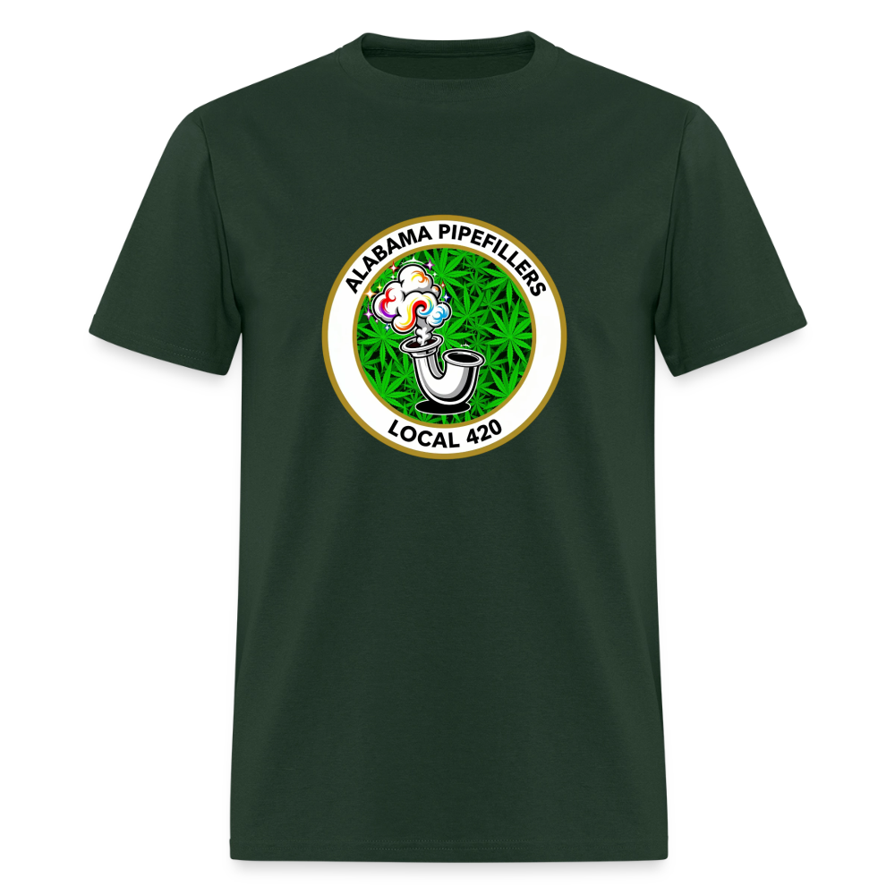 ALABAMA -PIPEFILLERS LOCAL 420 Men's T-Shirt - forest green