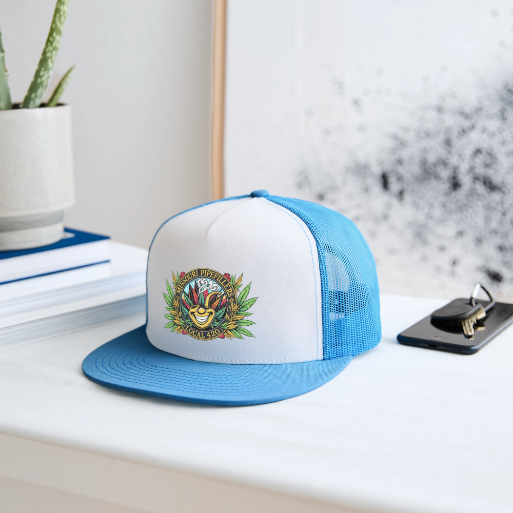 MISSOURI PIPEFILLERS LOCAL 420 Trucker Hat - white/blue