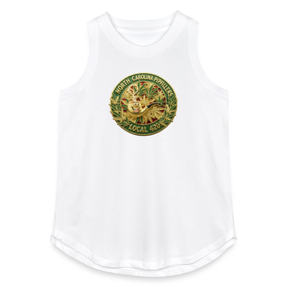 NORTH CAROLINIA PIPEFILLERS LOCAL 420 Women's Relaxed Tank Top - white