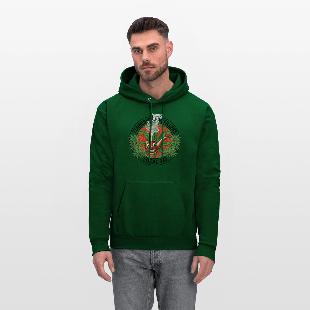 TENNESSEE PIPEFILLERS LOCAL 420 Men's Hoodie - forest green