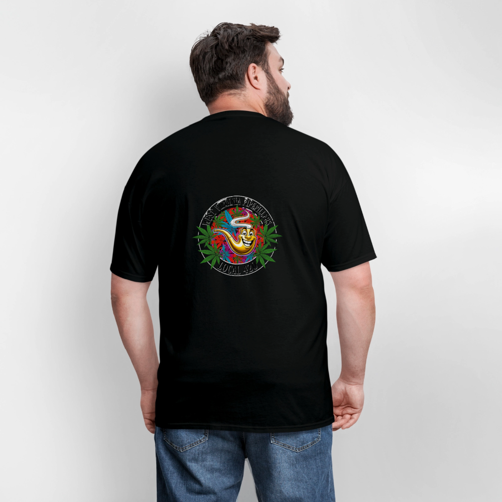 WEST VIRGINIA PIPEFILLERS LOCAL 420 F/B DESIGN Men's T-Shirt - black