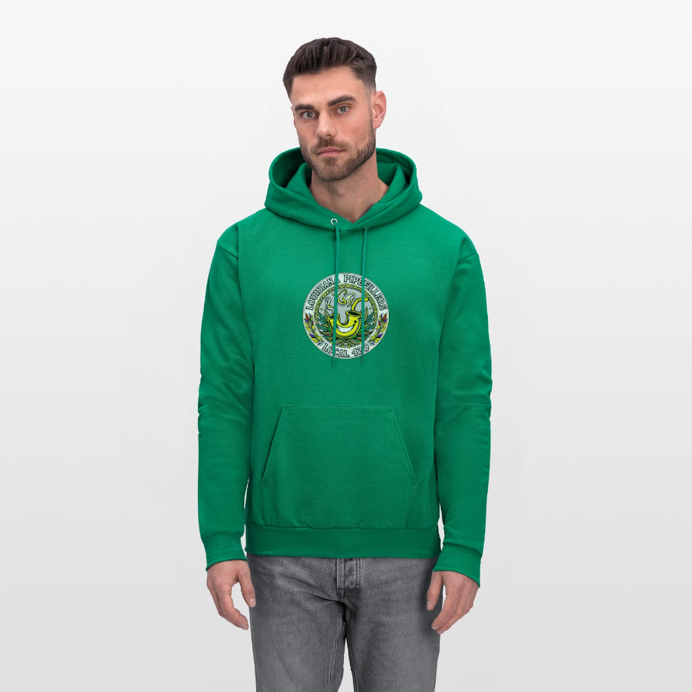 LOUISIANA PIPEFILLERS LOCAL 420 Men's Hoodie - kelly green
