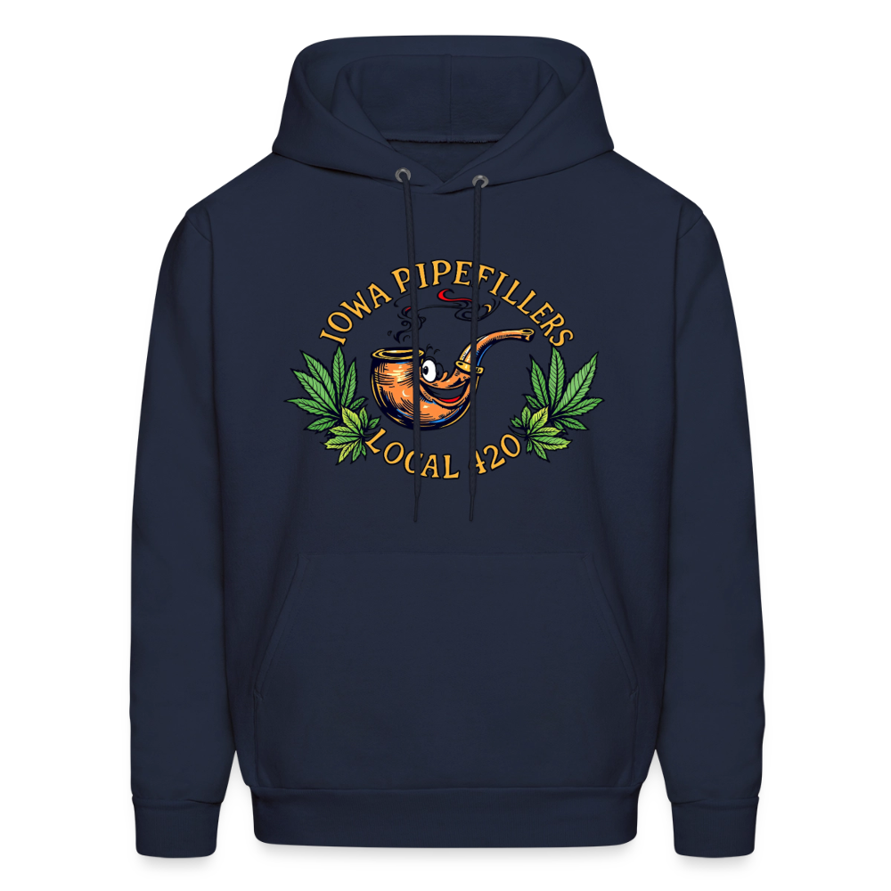 IOWA PIPEFILLERS LOCAL 420 F/B DESIGN Men's Hoodie - navy