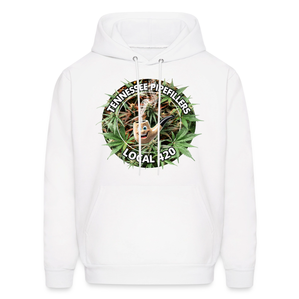 TENNESSEE PIPEFILLERS LOCAL 420 Men's  Hoodie - white