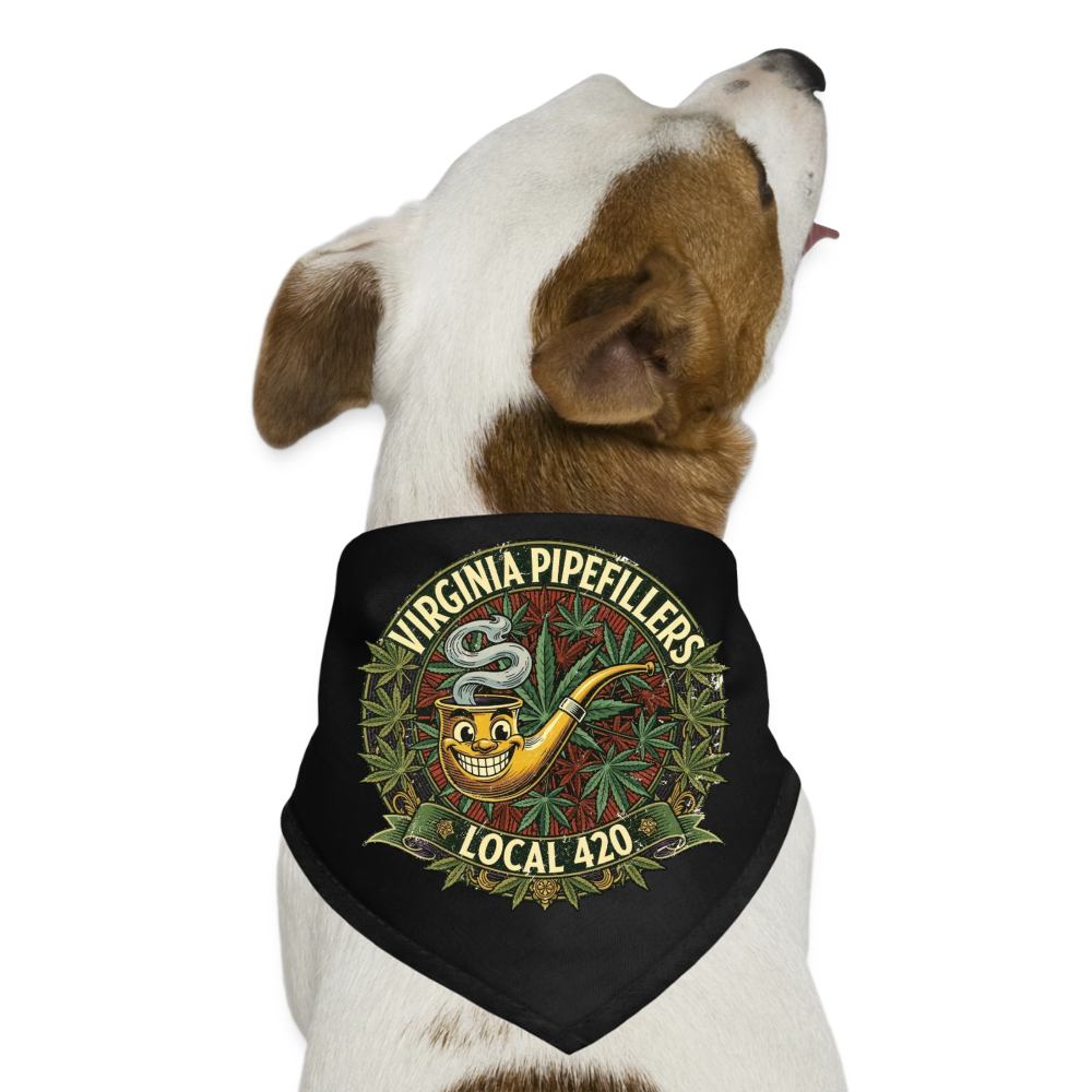 VIRGINIA PIPEFILLERS LOCL 420 Union Dog Bandana - black