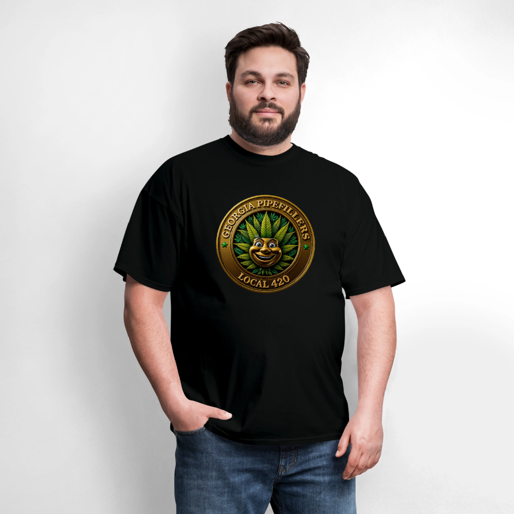 GEORGIA PIPEFILLERS LOCAL 420 Men's T-Shirt - black