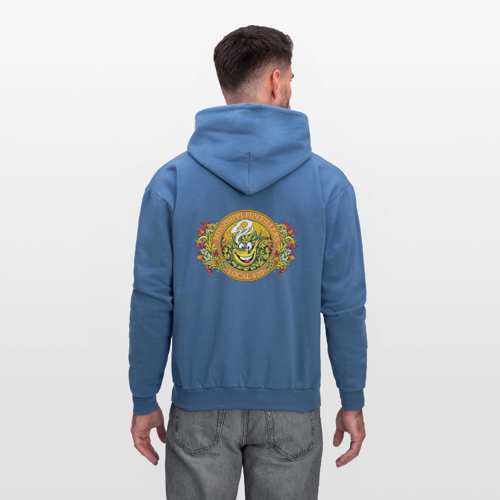 MISSISSIPPI PIPEFILLERS LOCAL 420 F/B DESIGNS Men's Hoodie - denim blue