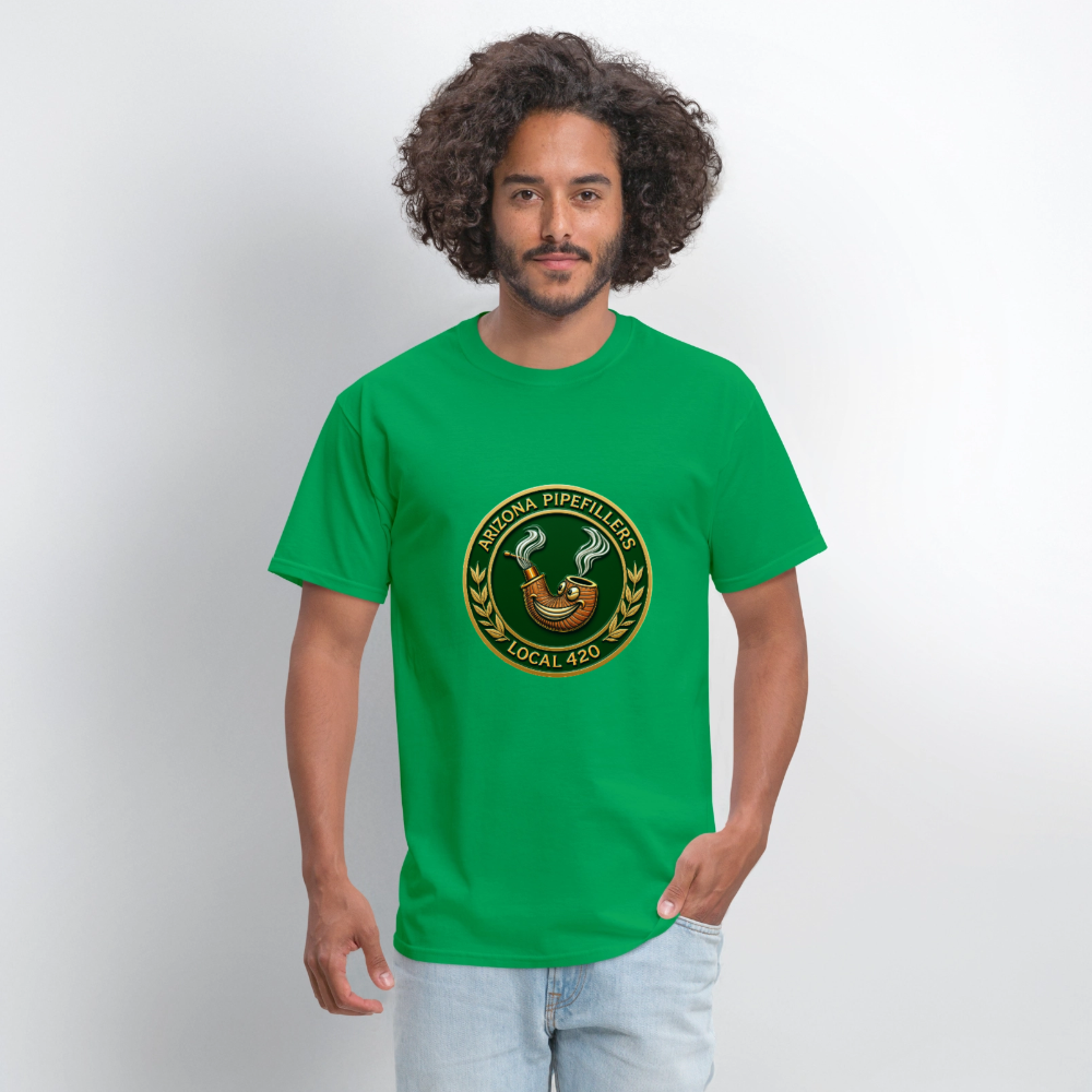 ARIZONIA PIPEFILLERS LOCAL 420 F/B DESIGN Men's T-Shirt - bright green