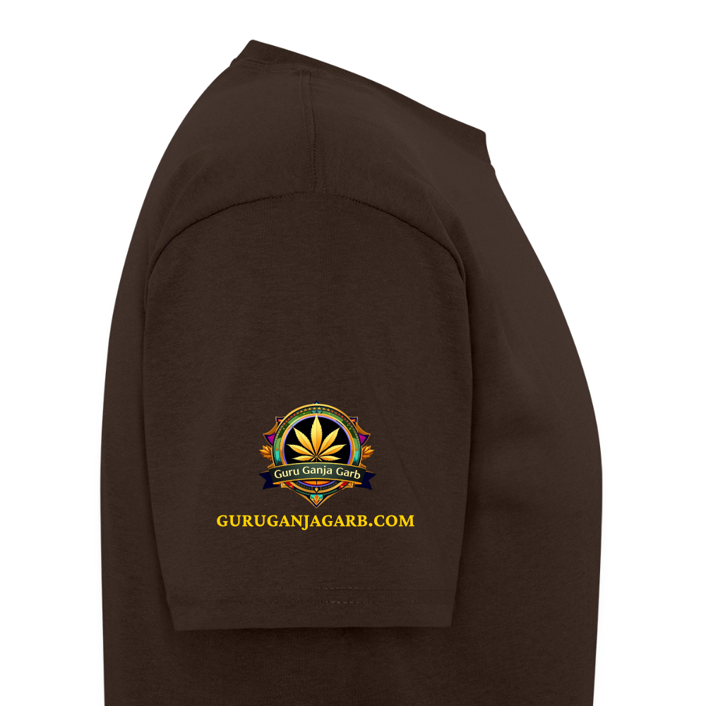 GURU GANJA GARB LOGO W SITE Men's T-Shirt - brown