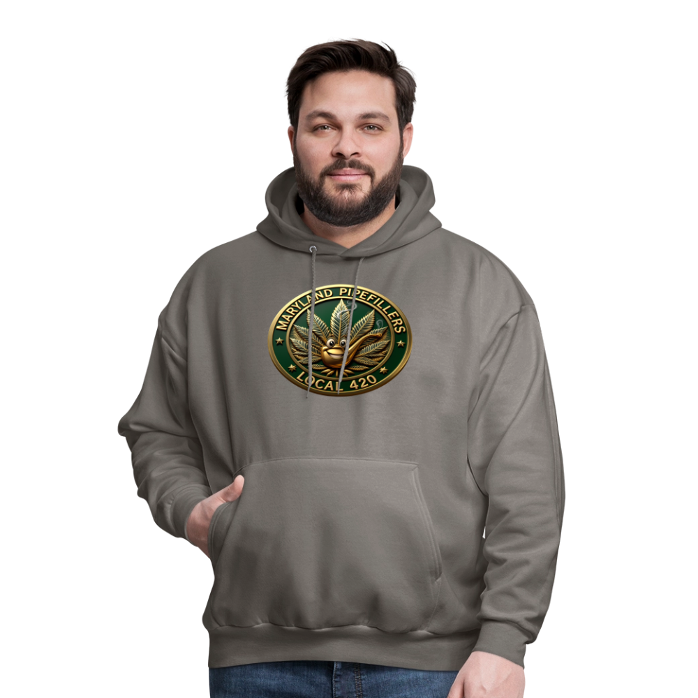 MARYLAND PIPEFILLERS LOCAL 420 Men's Hoodie - asphalt gray