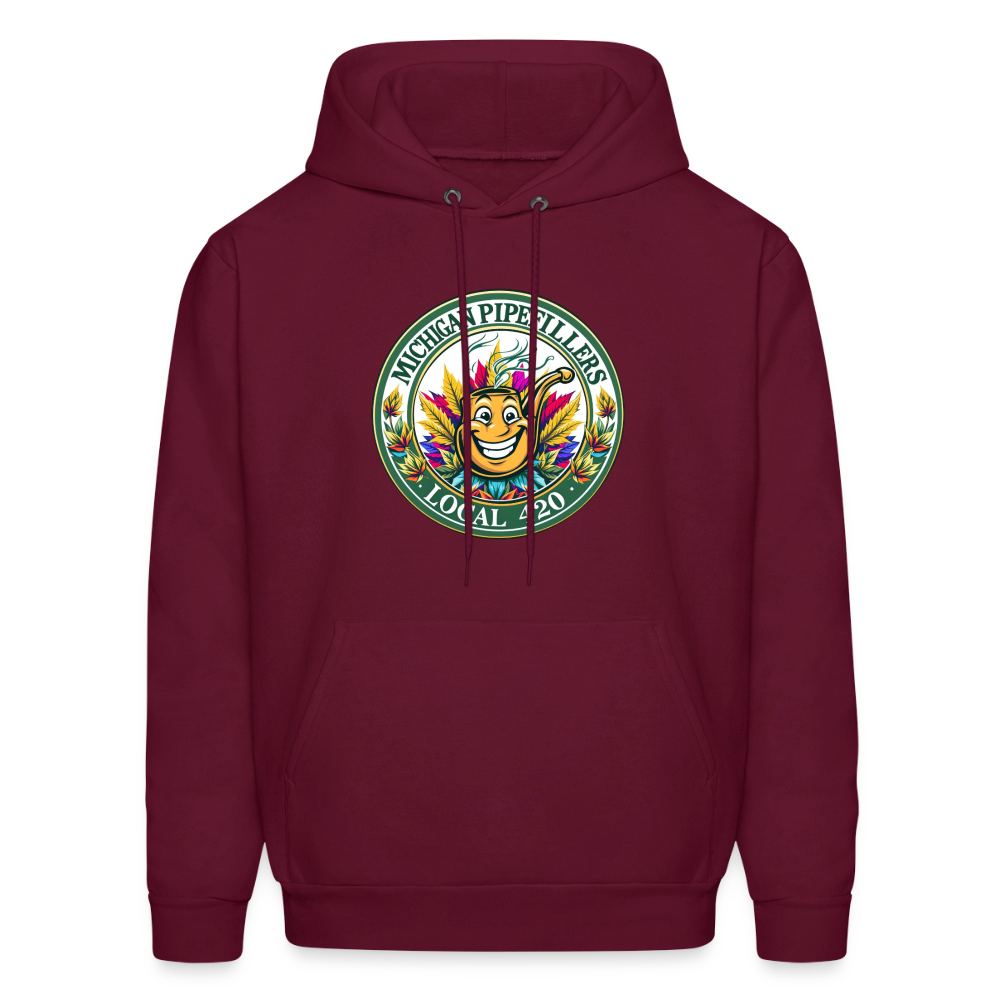MICHIGAN PIPEFILLERS LOCAL 420 Men's Hoodie - burgundy
