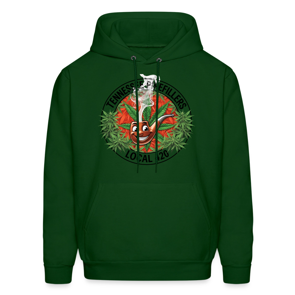 TENNESSEE PIPEFILLERS LOCAL 420 Men's Hoodie - forest green