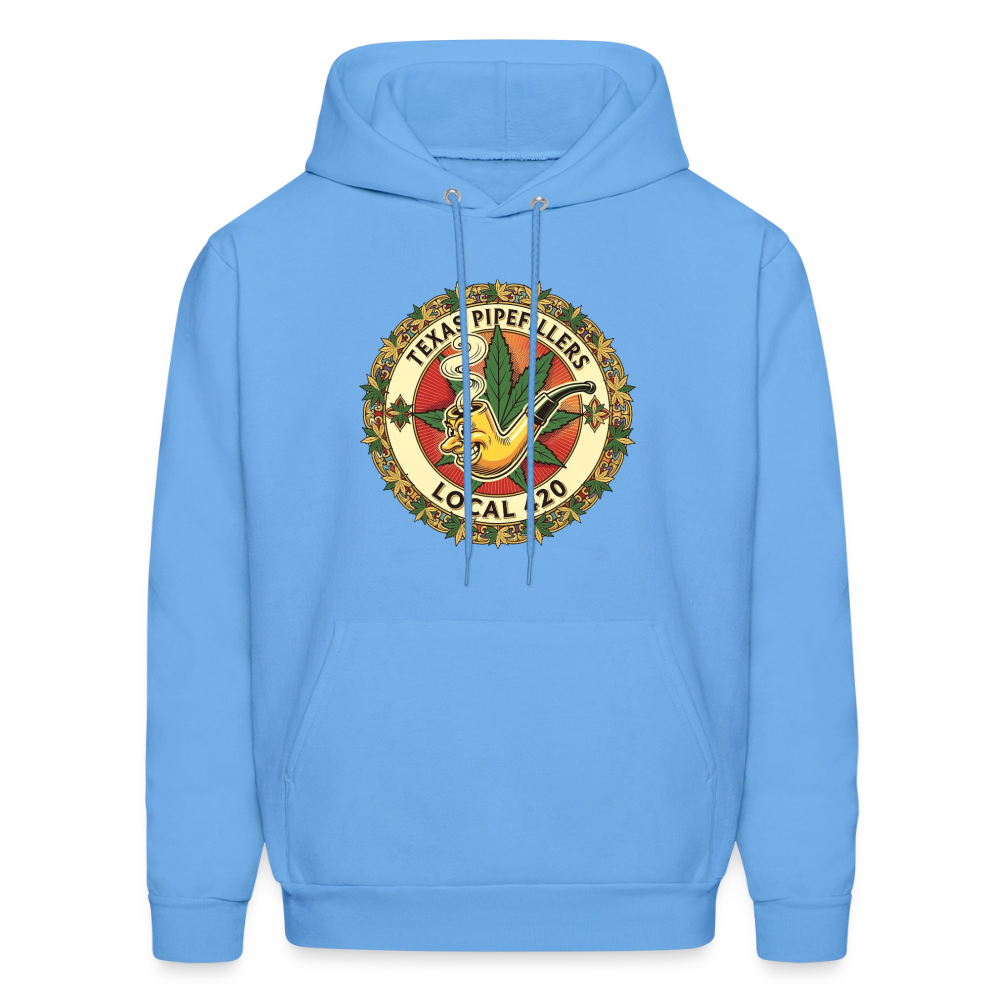 TEXAS PIPEFILLERS LOCAL 420 Men's Hoodie - carolina blue