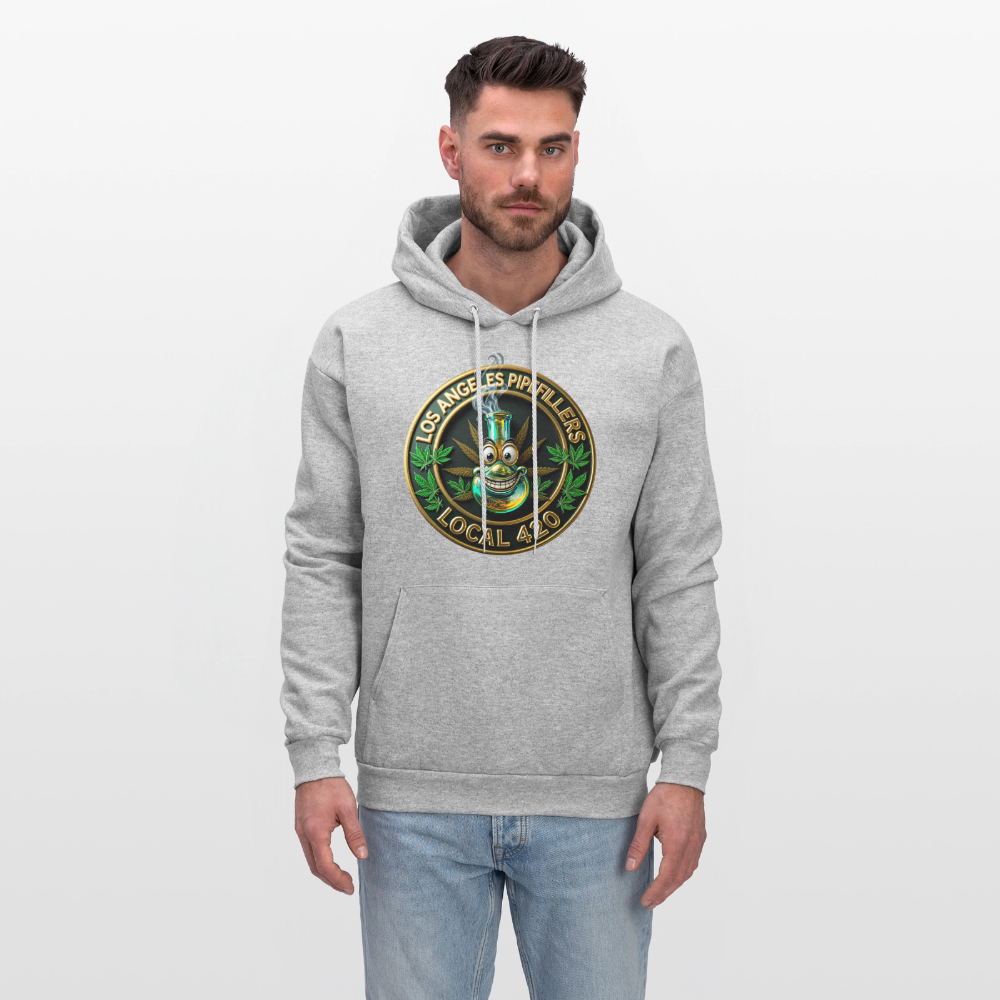 LOS ANGLES PIPEFILLERS LOCAL 420 Men's Hoodie - heather gray