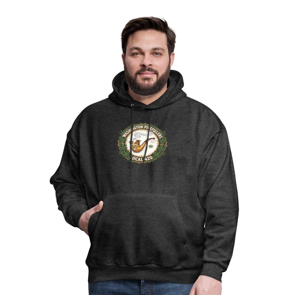 WASHINGTON PIPEFILLERS LOCAL 420 Men's Hoodie - charcoal grey