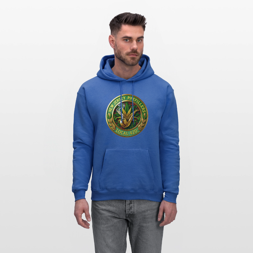 NEW JERSEY PIPEFILLERS LOCAL 420 Men's Hoodie - royal blue