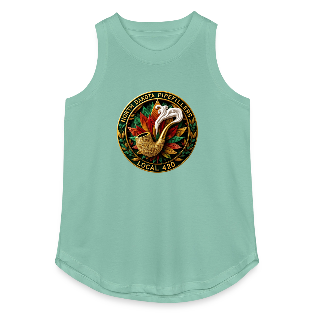 NORTH DAKOTA PIPEFILLERS LOCAL420 Women's Relaxed Tank Top - saltwater