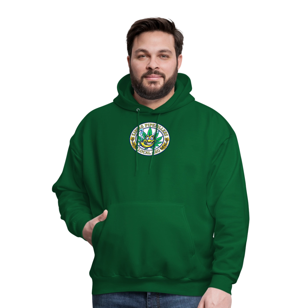 KANSAS PIPEFILLERS LOCAL 420 F/B DESIGNS  Men's Hoodie - forest green