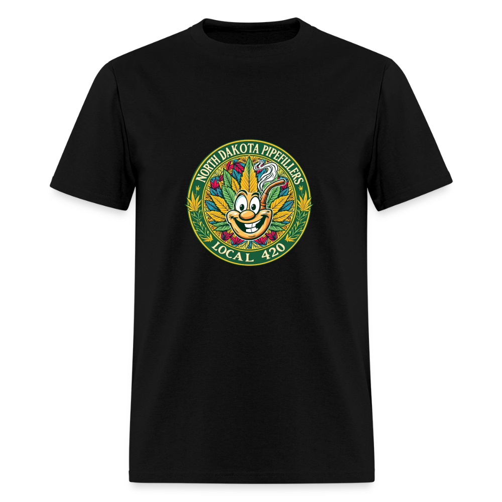 NORTH DAKOTA PIPEFILLERS LOCAL 420 Men's T-Shirt - black