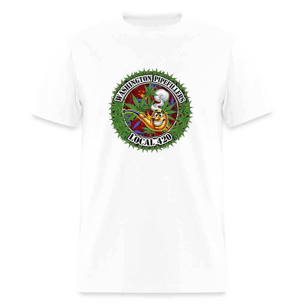 WASHINGTON PIPEFILLERS LOCAL 420 F/B DESIGN Men's T-Shirt - white