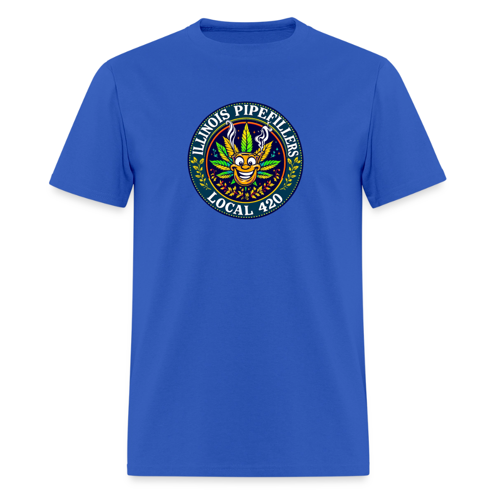 ILLINOIS PIPEFILLERS LOCAL 420 Men's T-Shirt - royal blue