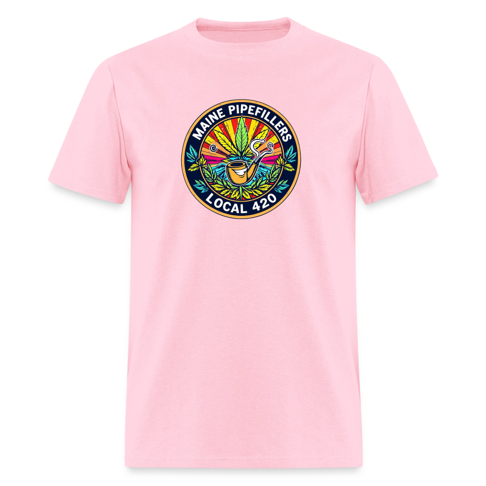 MAINE PIPEFILLERS LOCAL 420 Men's T-Shirt - pink