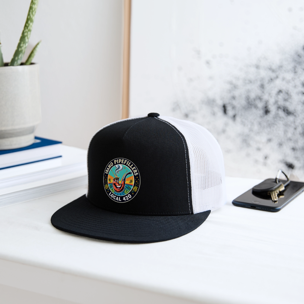 IDAHO PIPEFILLERS LOCAL 420 Trucker Hat - black/white
