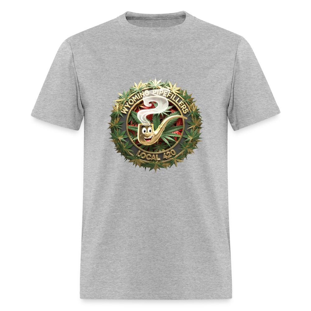 WYOMING PIPEFILLERS LOCAL 420 Men's T-Shirt - heather gray