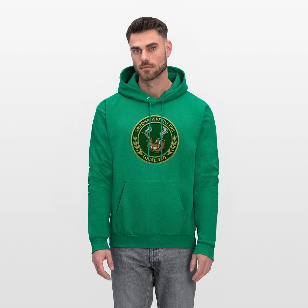 ARIZONIA PIPEFILLERS LOCAL 420 F/B DESIGN Men's Hoodie - kelly green