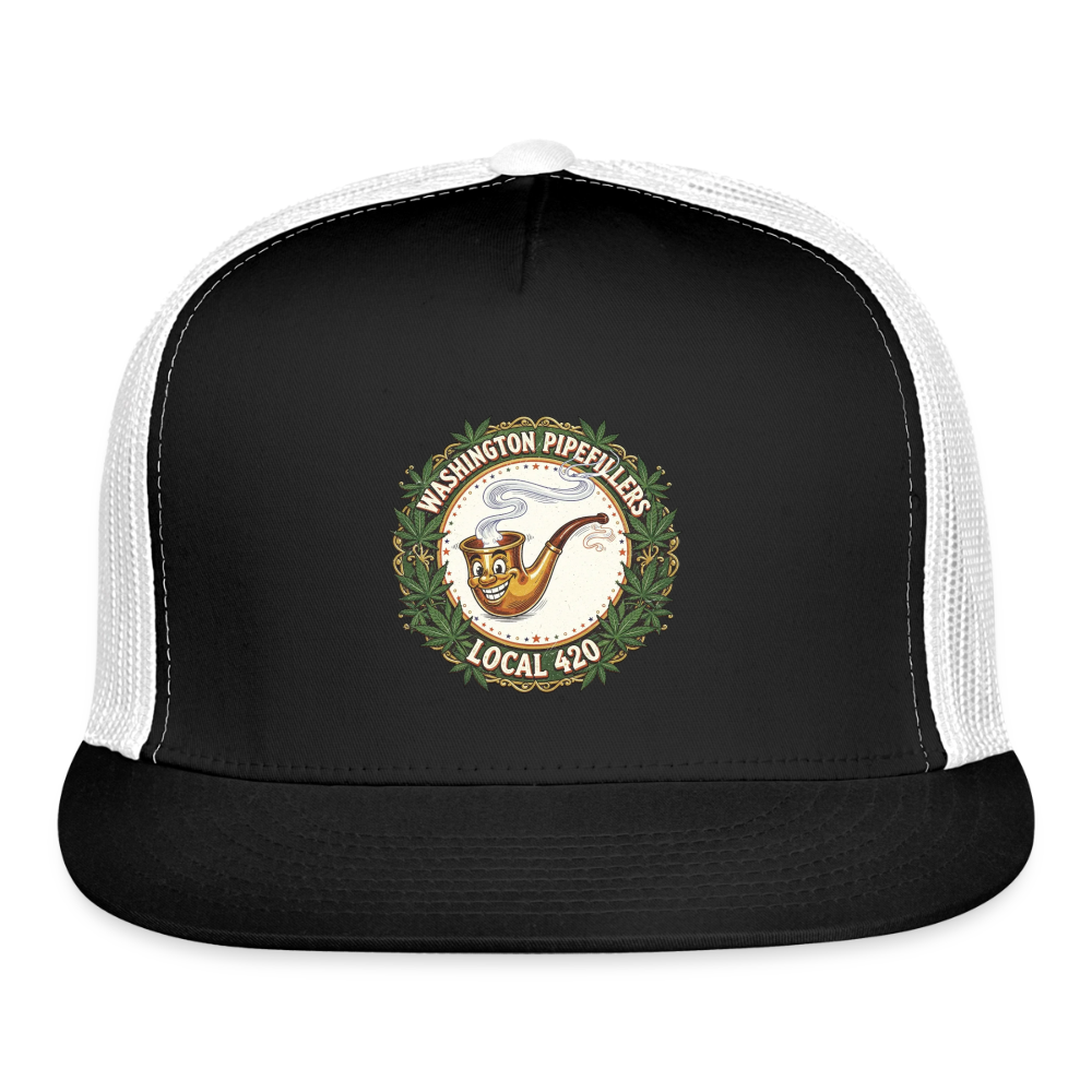 WASHINGTON PIPEFILLERS LOCAL 420 Trucker Hat - black/white