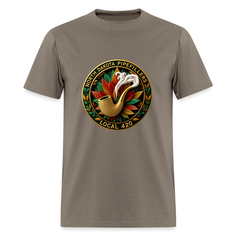 NORTH DAKOTA PIPEFILLERS LOCAL 420 Men's Tee shirt - safari