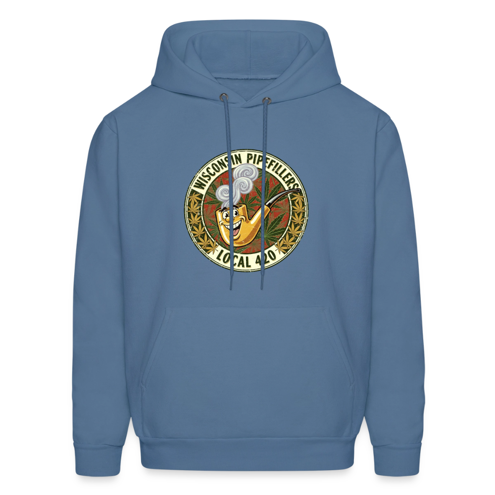 WISCONSIN PIPEFILLERS LOCL 420 Men's Hoodie - denim blue