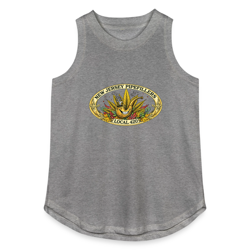 NEW JERSEY PIPEFILLERS LOCAL 420 Women's Relaxed Tank Top - granite heather 