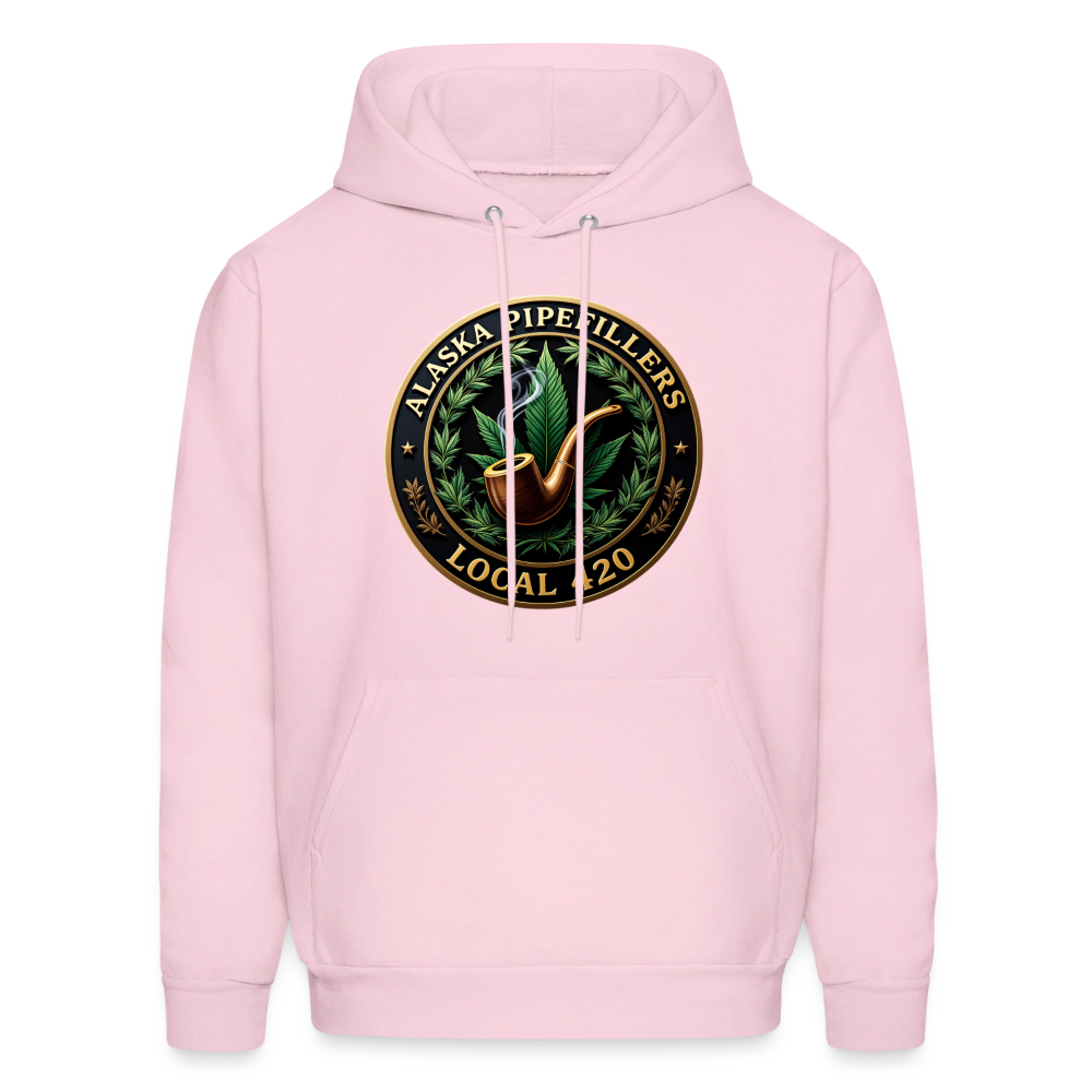 ALASKA PIPEFILLERS LOCAL 420 F/B DESIGN Men's Hoodie - pale pink