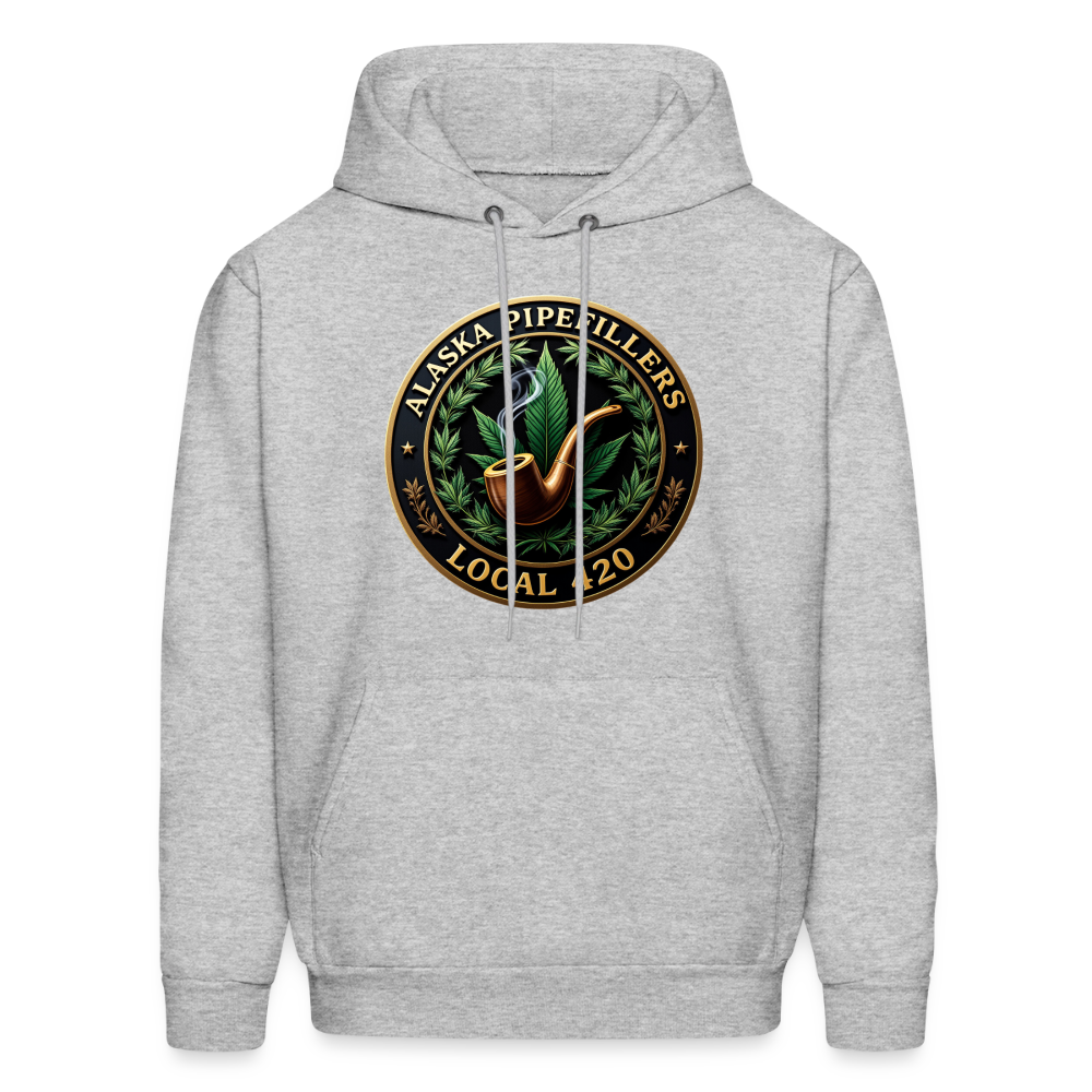 ALASKA PIPEFILLERS LOCAL 420 Men's Hoodie - heather gray